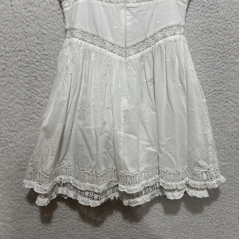 MAJORELLE Kariselle Mini Dress Size XS White Fit & Flare Sweetheart Neckline - Picture 8 of 13